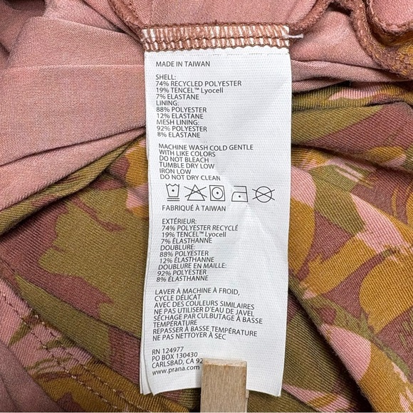 prAna Ayla Printed Midi Dress M Stretch Racerback Built-In Shelf Bra - Picture 14 of 14